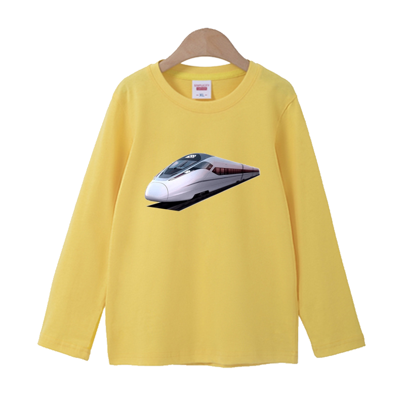 青少年女童长袖t恤秋季秋装童装动车新儿童打底衫男纯棉女大童