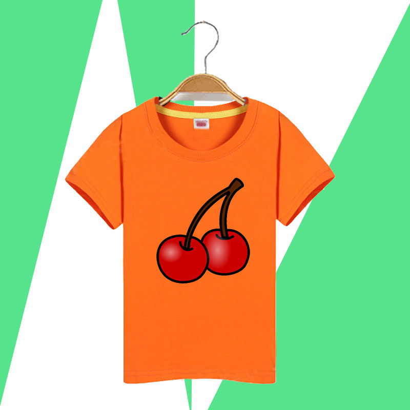 男童t恤短袖纯棉儿童夏季半袖体恤中小男孩樱桃2026女夏装上衣