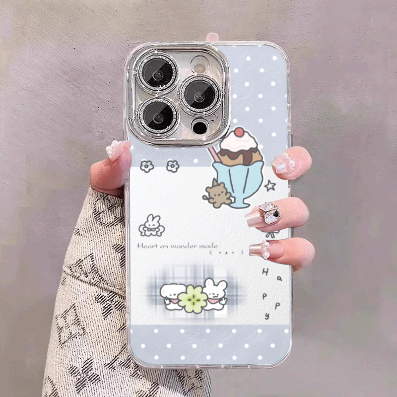 唯美日韩涂鸦小熊适用苹果17promax手机壳iPhone16羽纱15新款11高级14全包13少女心plus情侣12闪粉镜头11硬壳,3C数码配件,手机保护套/壳,淘宝优惠券,粉丝福利购,淘宝优惠卷