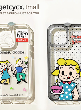 波点蛋糕原田治适用苹果15promax手机壳iPhone14透明12新款17网红pro可爱卡通13个性情侣plus女x小众防摔硬壳