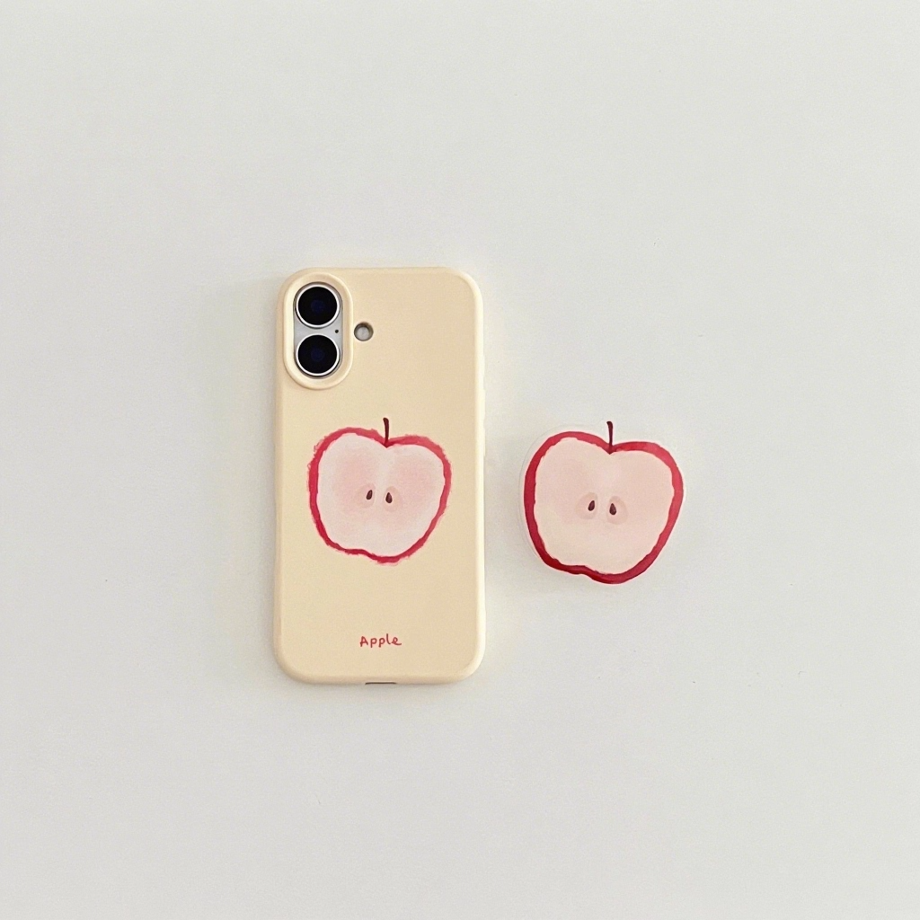 简约苹果适用苹果17手机壳iphone16新款pro高级创意max卡通13情侣12小众14女Pro支架11全包max硅胶大孔防摔壳