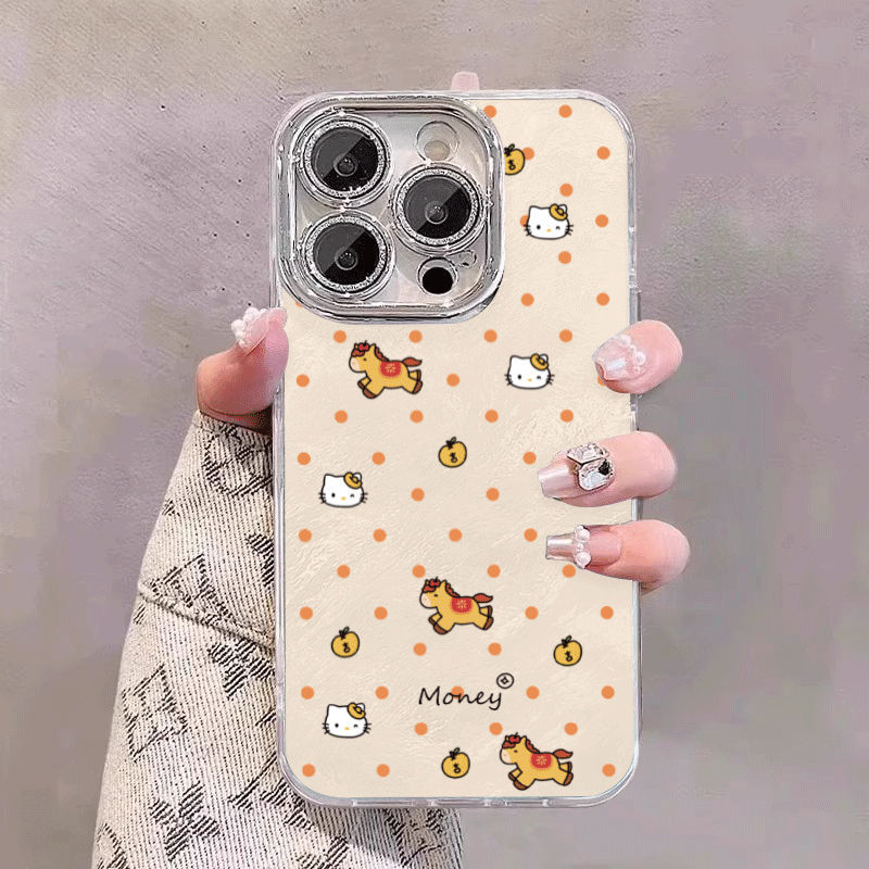 日韩趣味波点小马适用苹果17promax手机壳iPhone16羽纱15新款11高级14全包13卡通女plus情侣12闪粉xs镜头硬壳,3C数码配件,手机保护套/壳,淘宝优惠券,粉丝福利购,淘宝优惠卷