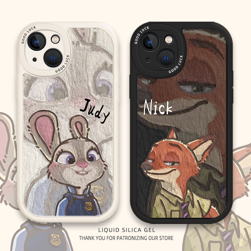 兔子狐狸朱迪尼克适用苹果17promax手机壳动漫新款iPhone16羊皮15过年喜庆红色14挂绳12创意13全包11贴皮软壳,3C数码配件,手机保护套/壳,淘宝优惠券,粉丝福利购,淘宝优惠卷