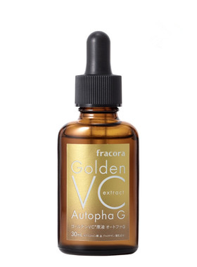 日本fracora黄金维C精华液 高浓度VC提亮淡斑去痘印细纹原液15ml