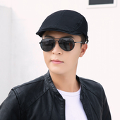 贝雷帽男士 复古前进帽英伦画家帽户外遮阳防晒鸭舌帽百搭帽子女潮