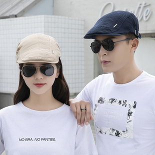 雅尚特时尚 复古前进帽贝雷帽 刺绣鸭舌帽男女士春秋冬遮阳帽子韩版