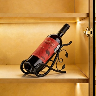 轻奢红酒架子摆件简约家用倒放葡萄酒柜置物架创意酒瓶支架展示架