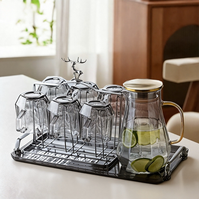 耐高温玻璃杯轻奢泡茶水杯子套装