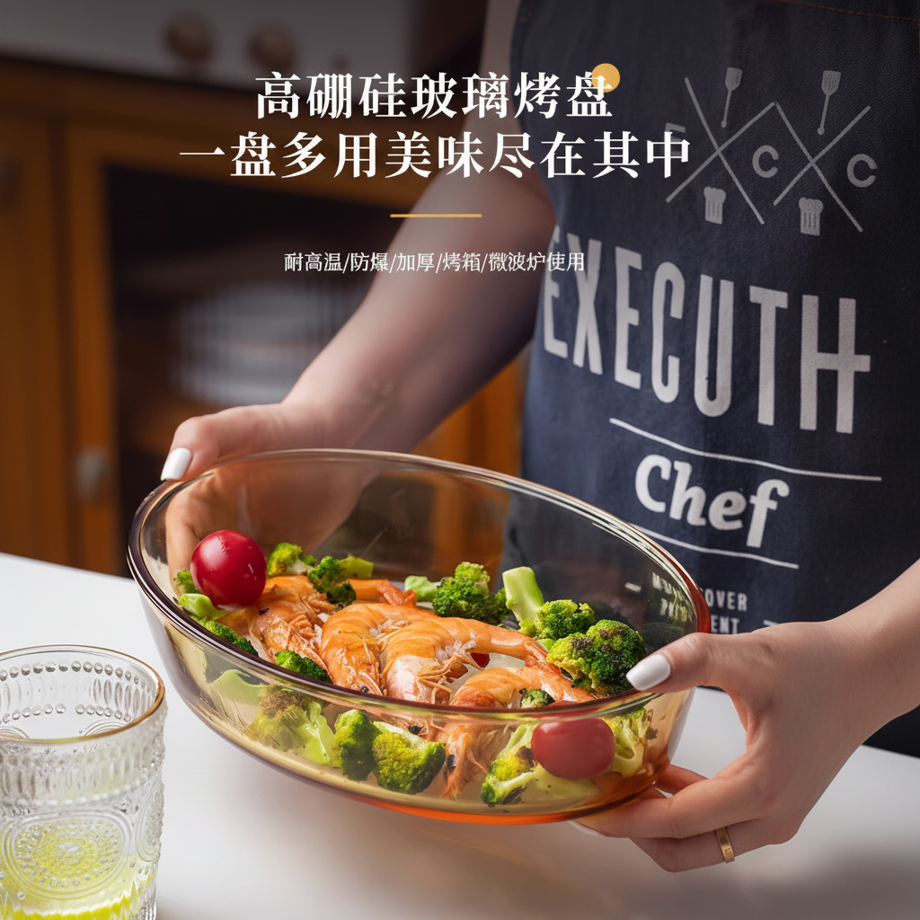 耐热高硼硅玻璃鱼盘家用蒸鱼盘子大号烤盘可微波炉烤箱加热餐盘,餐饮具,餐用托盘,淘宝优惠券,粉丝福利购,淘宝优惠卷