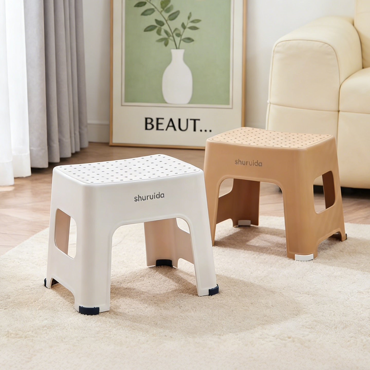 小凳子家用塑料矮凳防滑结实耐用客厅茶几凳儿童洗澡凳板凳浴室凳,收纳整理,收纳凳,淘宝优惠券,粉丝福利购,淘宝优惠卷
