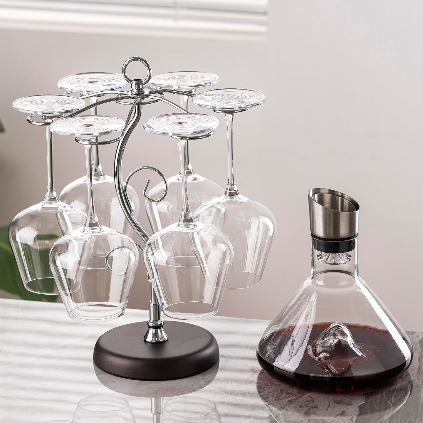 轻奢酒柜红酒杯套装家用高级感