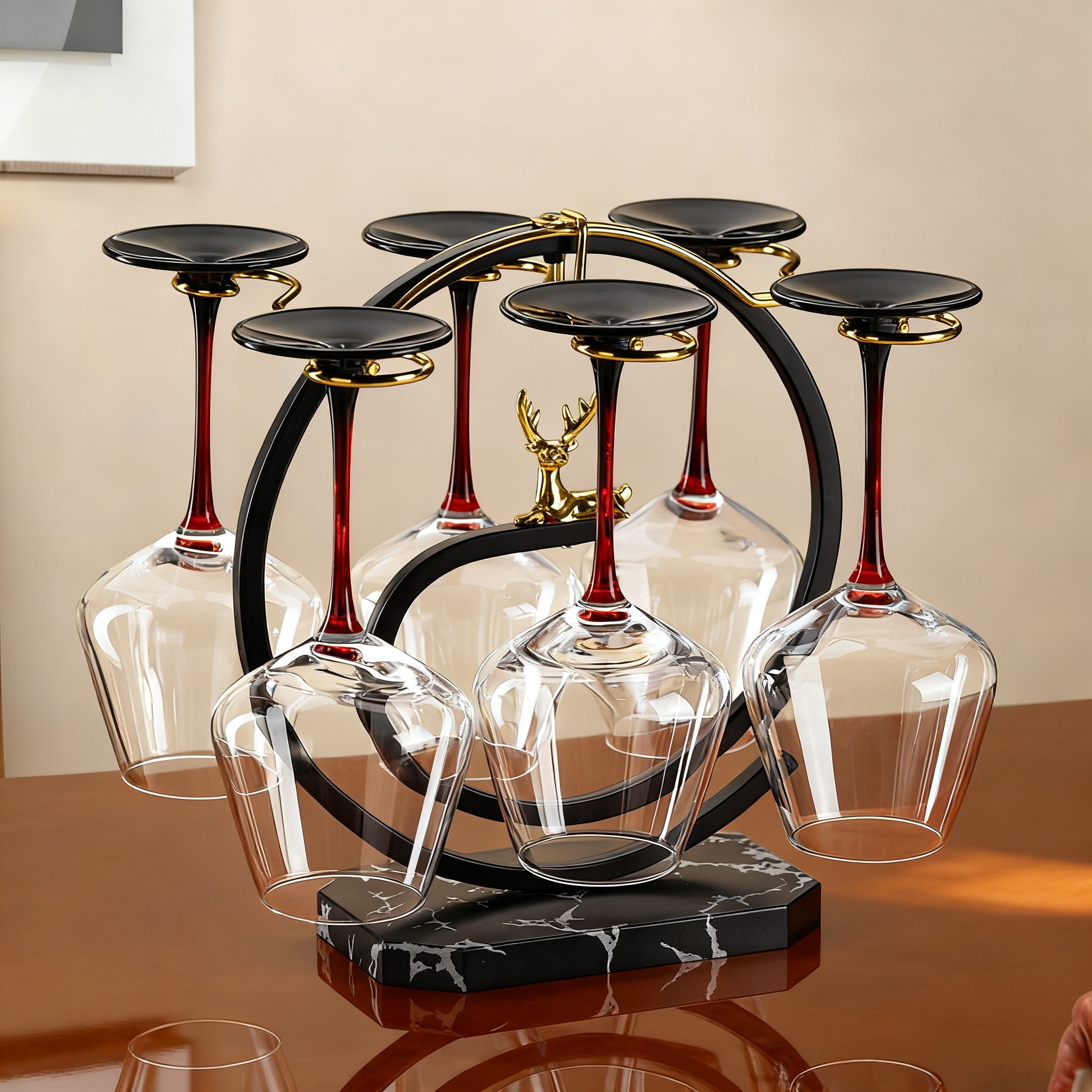 红酒杯倒挂架子轻奢高脚杯架