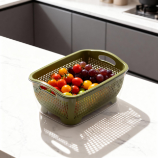 双层沥水篮厨房家用洗菜盆滤水篮洗水果篮子淘米篮洗菜篮子沥水篮