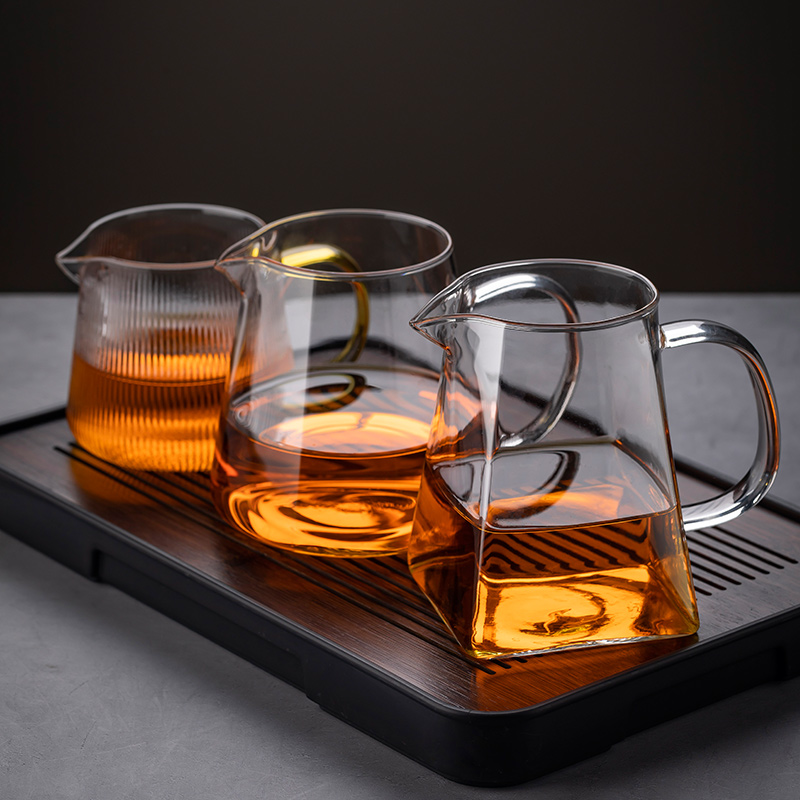 公道杯加厚玻璃耐高温茶杯子分茶器泡茶过滤功夫茶具茶海茶漏套装