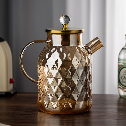 冷水壶凉白开水高硼硅凉水壶玻璃