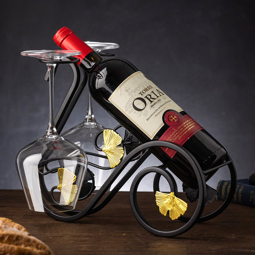 家用红酒架摆件创意倒挂高脚