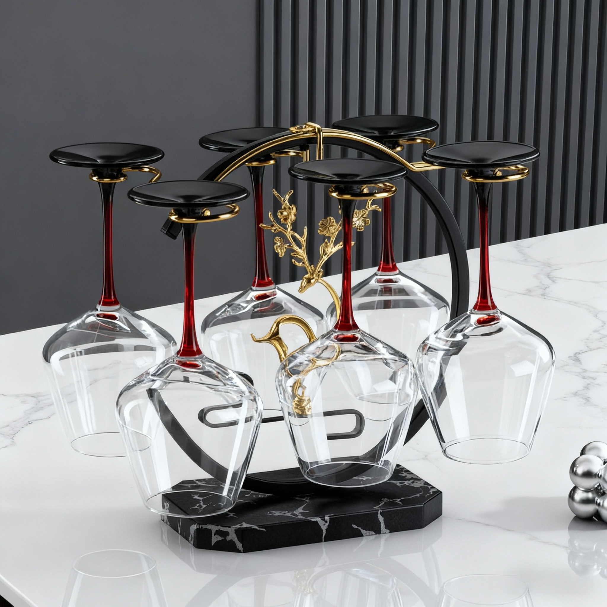 高级感红酒架轻奢酒杯架