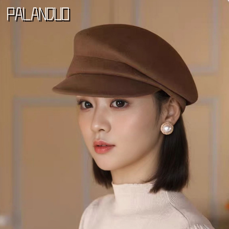 葩澜朵日系鸭舌帽秋冬新款