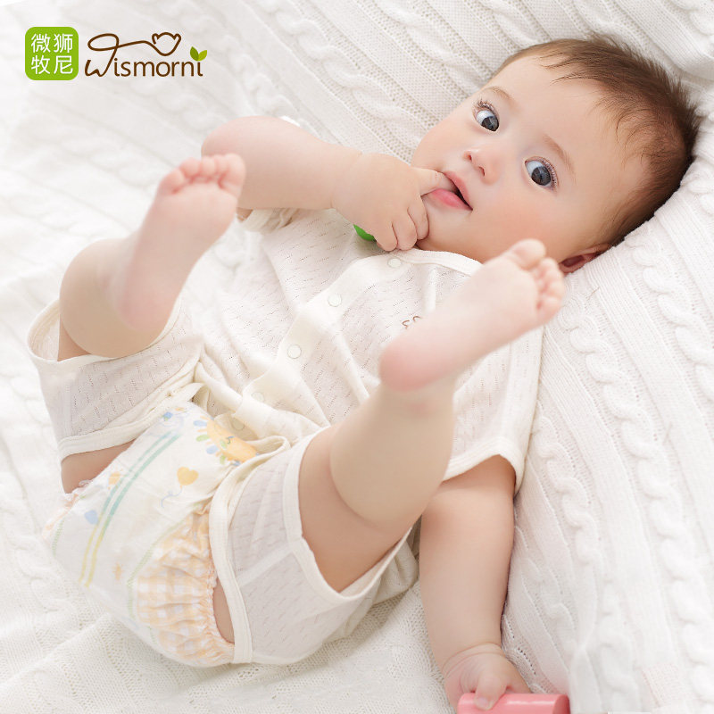 婴儿短袖连体衣夏季薄款新生儿衣服纯棉宝宝睡衣哈衣01岁婴儿夏装