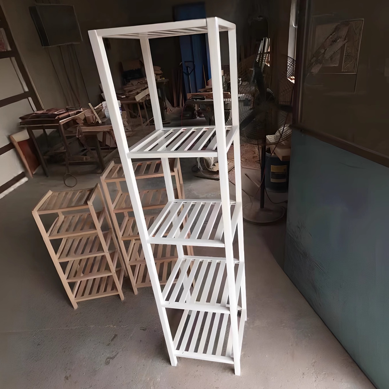 心若出口实木搁板柜收纳置物架