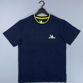 T恤 夏男有机棉左胸印花MICH拼珠地网眼布圆领短袖 老百姓 元