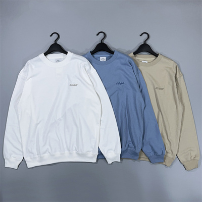 刺绣日系毛圈圆领套头卫衣