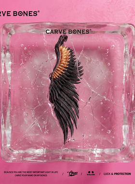 CARVE BONES刻骨刻骨原创设计吊坠925银手工创意高档定制天使之翼