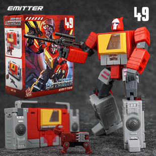 MFT小比例变形MF49立体声磁带收录机录音机G1动画玩具金刚犀牛