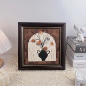 法式 饰画客厅卧室餐厅背景墙挂画相框高级感家居摆件 中古风油画装