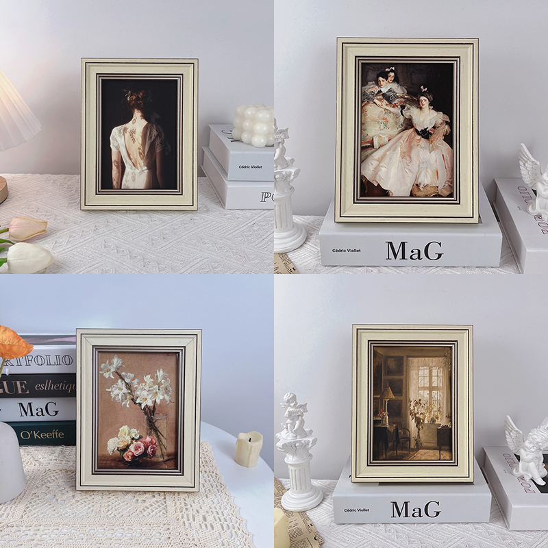 复古北欧简约桌面摆件卧室装饰画