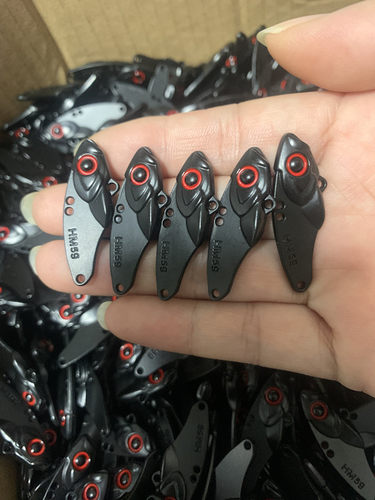 薄背vibDIY黑色路亚饵裸片