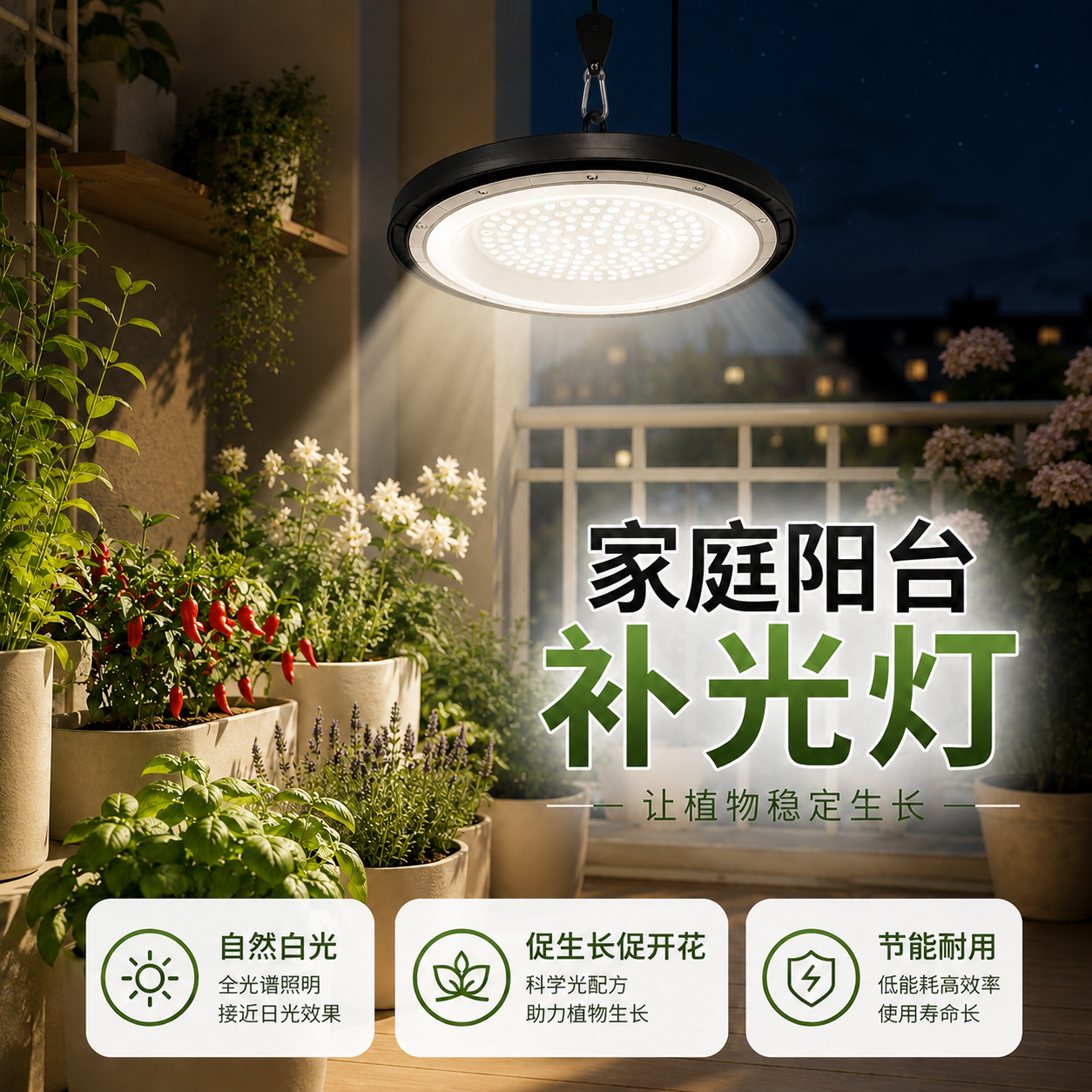 仿太阳光植物补光灯光合作用