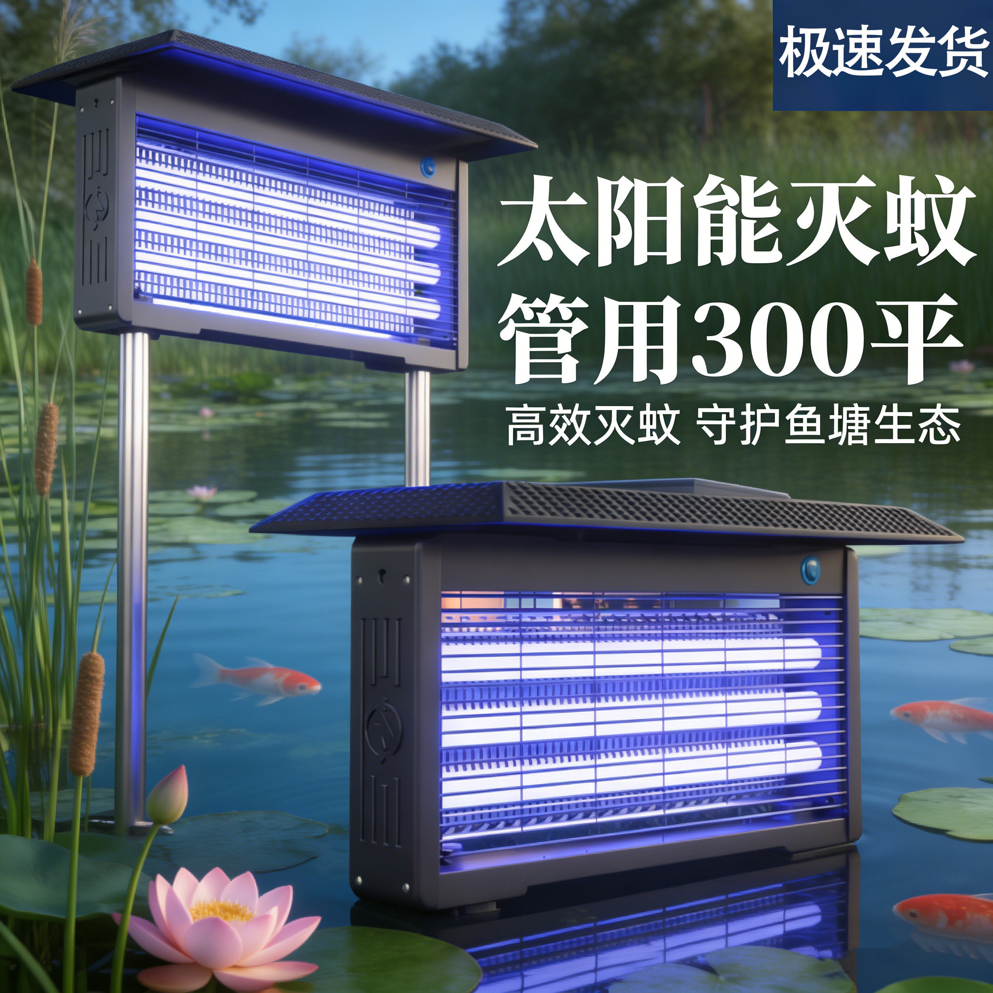2026新款太阳能户外灭蚊灯家商用