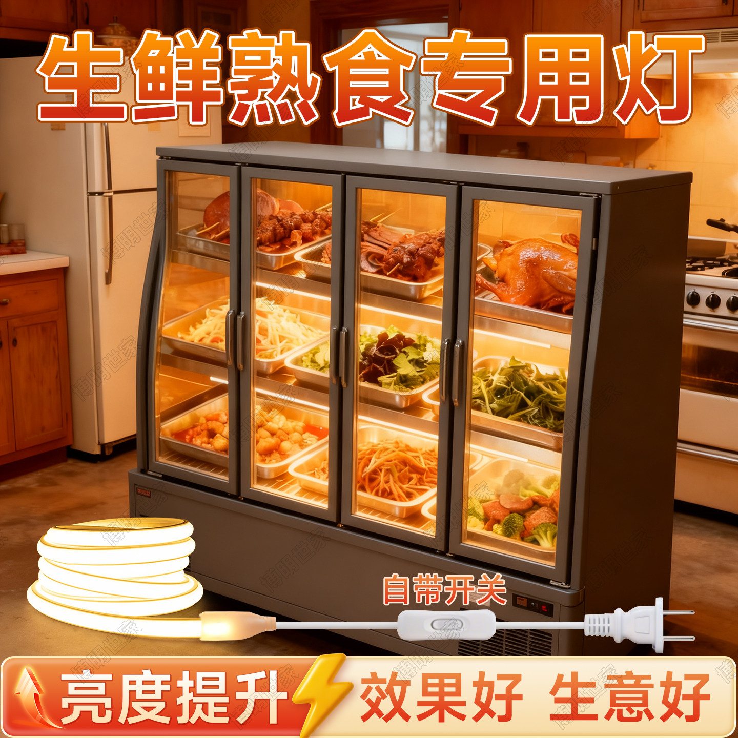 冰箱展示柜灯带开关220v防水自粘图片