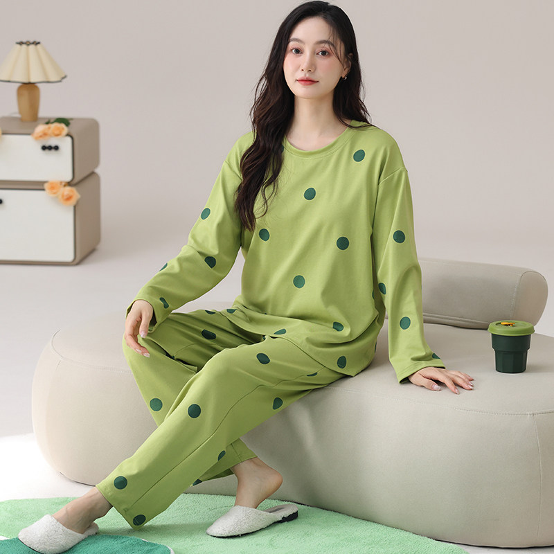 长袖纯棉睡衣女加肥加大码胖mm200斤220斤特大号家居服套装5XL6XL