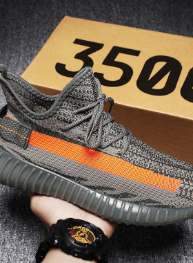 男女同款情侣鞋非织网面透气休闲跑步运动椰子鞋春夏秋防滑耐磨