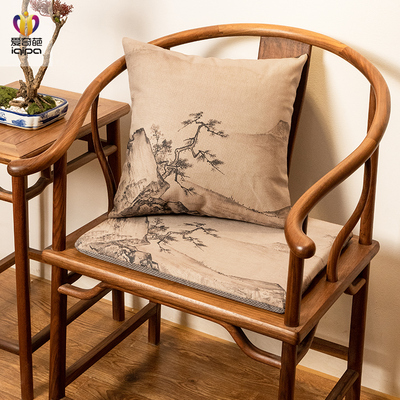 爱奇葩新中式禅意抱枕坐垫腰靠