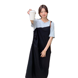 大货已出!!!2024年新款拼色连衣裙女款式大摆女款 1625-P95-K148图片