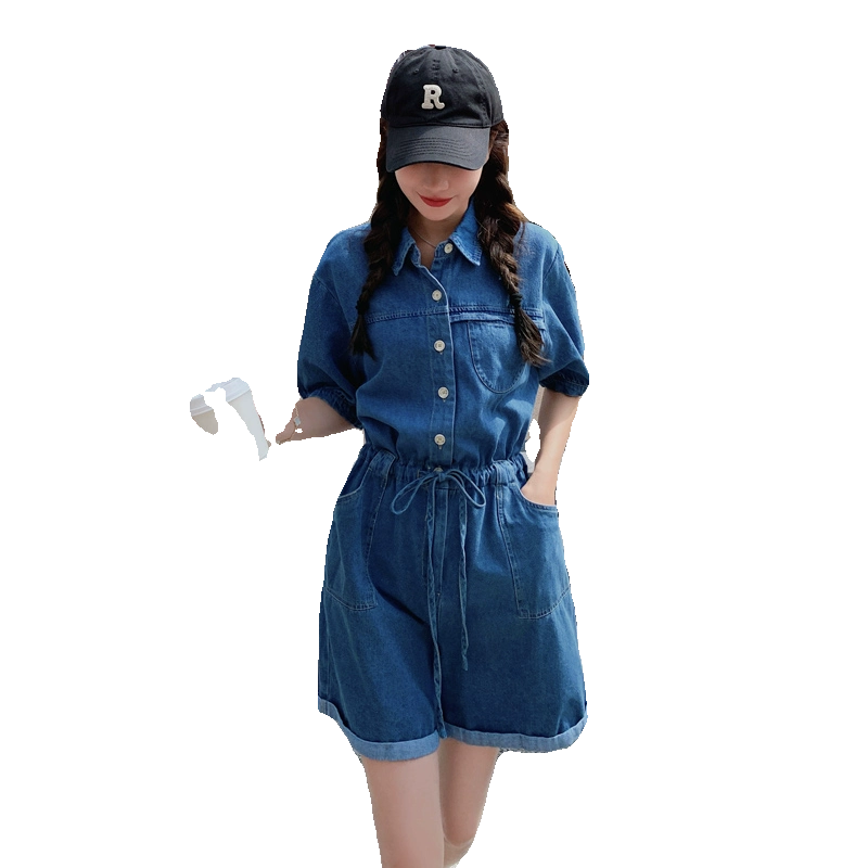 大货已出！！！2024年新款复古牛仔连体裤女学院风302-P115-K168,女装连体裤,浙宝179