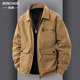 春秋季 青年翻领夹克灯芯绒上衣服 口袋休闲外套男士 新款 2025年工装