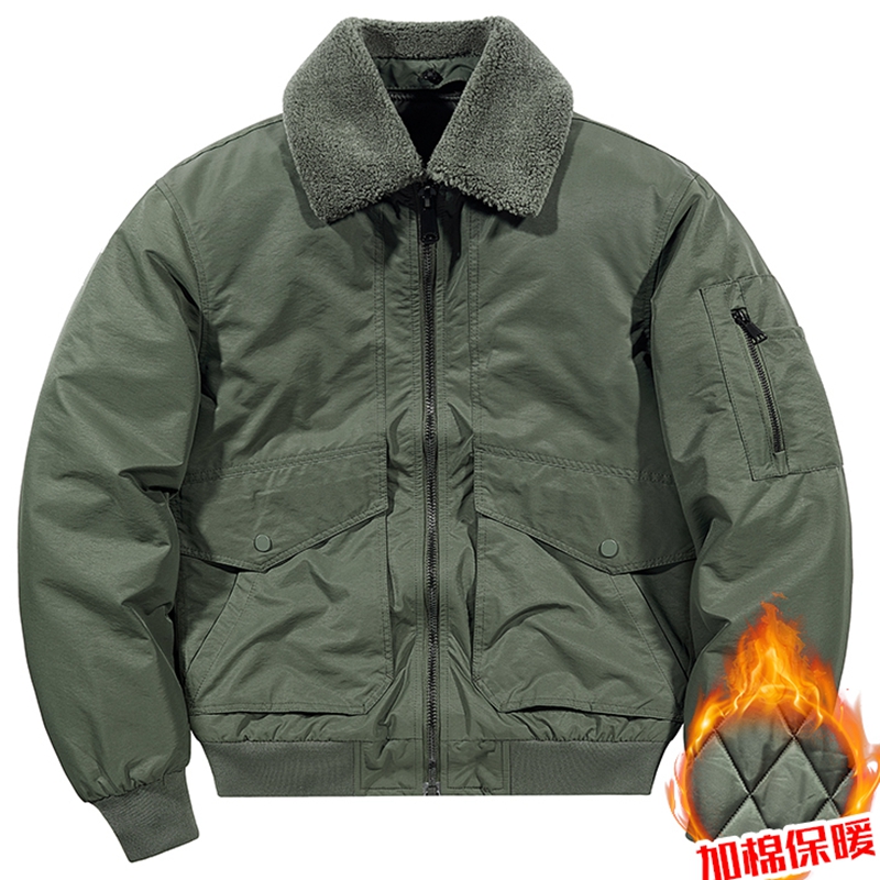 柏承翻领冬季保暖夹克