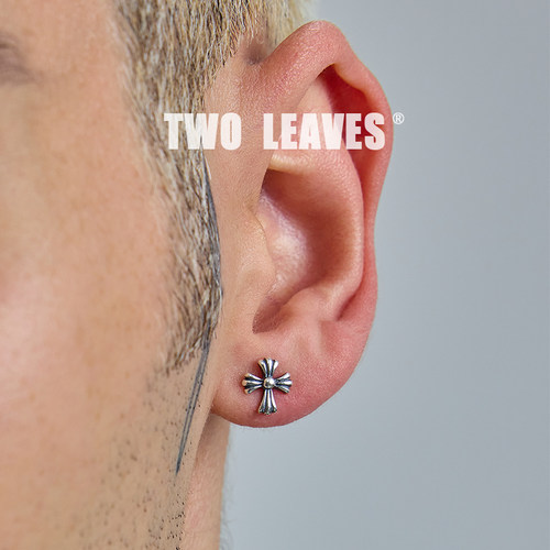 TWOLEAVES纯银男女做旧银十字架