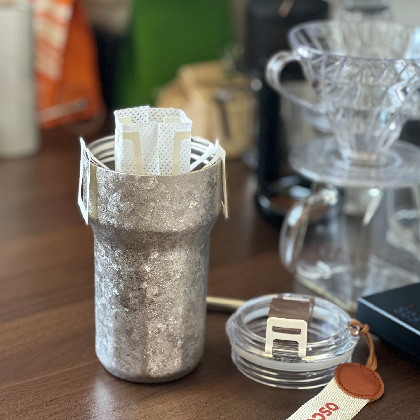 钛杯随手咖啡杯外出携带纯钛保温杯带吸管便携水杯随行杯