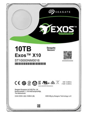 希捷银河Exos x10 10TB硬盘7200转 256MB SATA3（ST10000NM0016）
