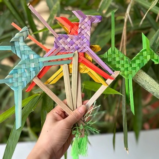 竹编DIY小马书签材料包非遗手工研学亲子团建沙龙暖场(非成品)