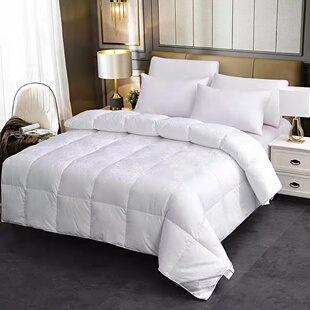 纯90白鸭绒羽绒被尺寸定制120小童1斤150大童3斤220成人大床4斤