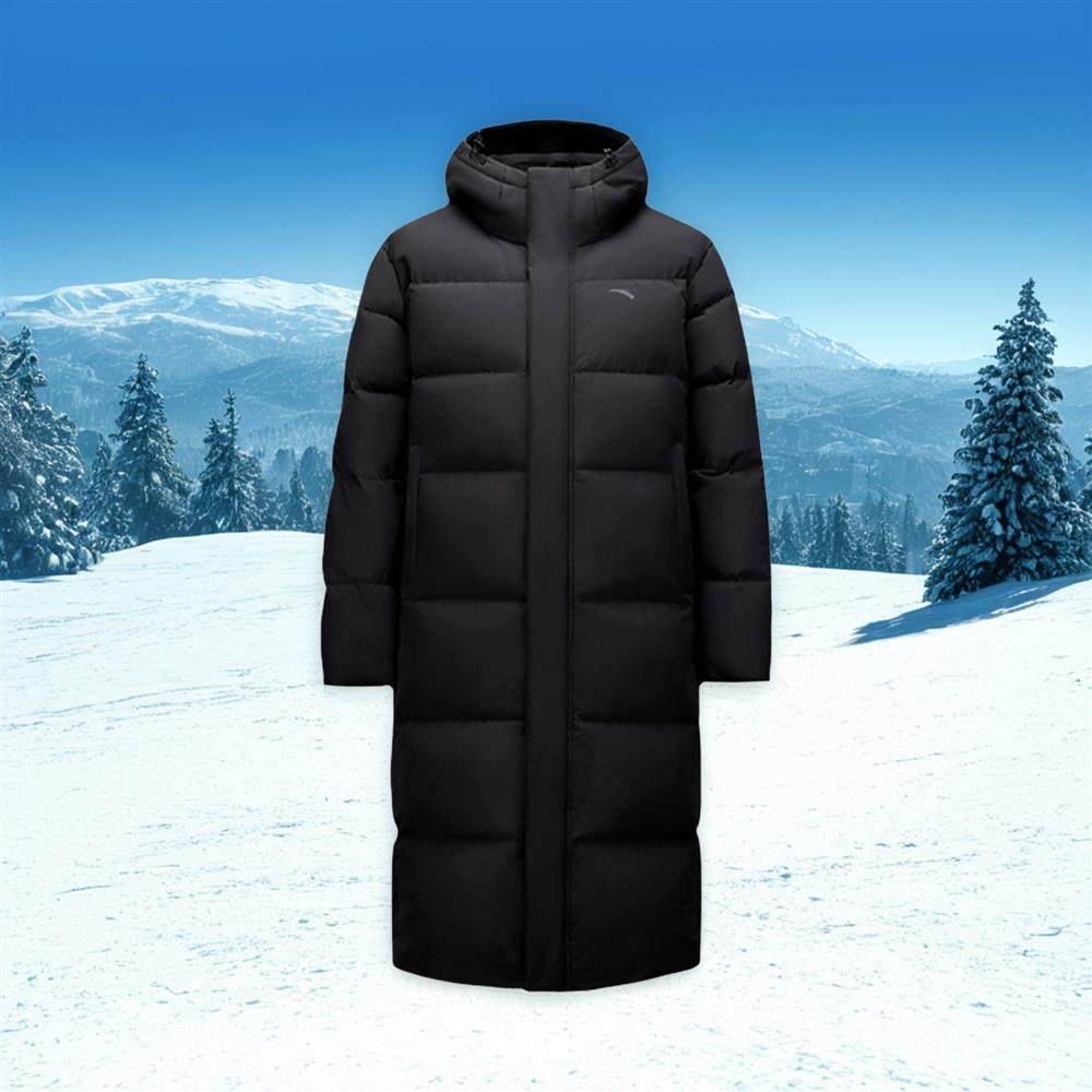 安踏男士冬季休闲时尚长款防风