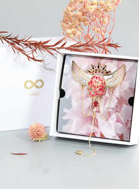 自由之翼胸针手工饰品女翅膀衣服精致金属徽章配件男士高级感装饰