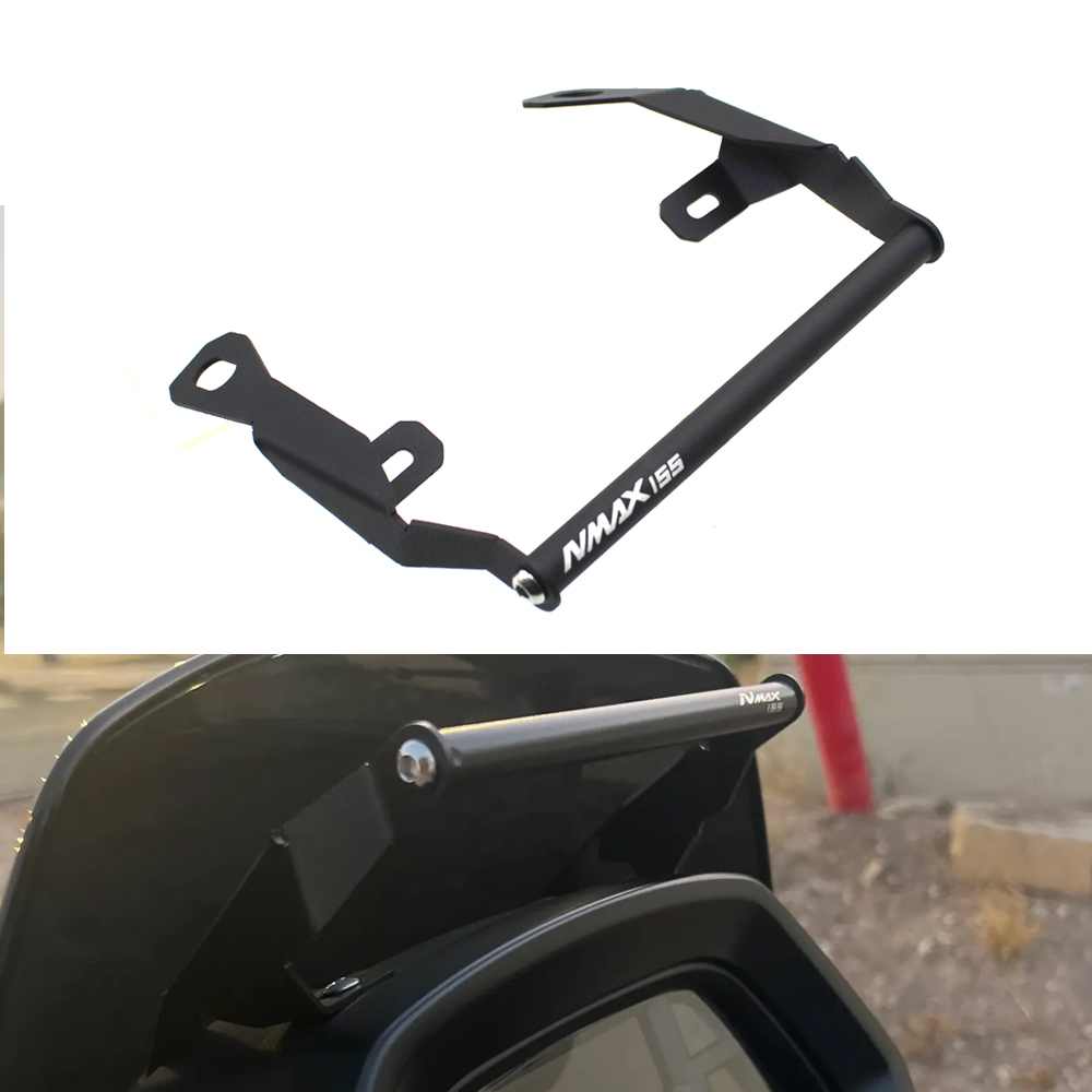 适用雅马哈NMAX155 25款 改装风挡手机导航支架多功能扩展横杆