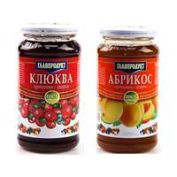 Russian original imported blueberry jam, strawberry, yellow peach, cranberry, cherry pulp jam bread companion, 550 grams thumbnail 6